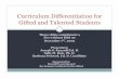 Curriculum Differentiation For Gifted And Talented Students Webinar