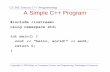 C++ programming intro