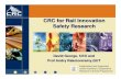 CRC for Rail Innovation Safety Research