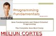 MELJUN CORTES Java Lecture Programming Fundamentals