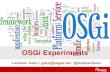 OSGi experiments