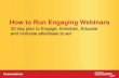 How to run engaging webinars
