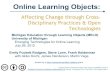 Online Learning Objects:   Affecting Change through Cross-Disciplinary Practices & Open Technologies