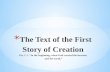 The text of the first story of creation