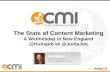 State of Content Marketing - New England Content Strategy Meetup