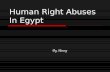 Egyptian Human Right Abuses