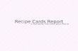 Recipe cards report
