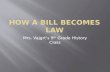 How a bill becomes law presentation