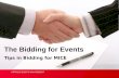 Events mgt. chapter 6 event bidding