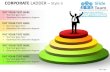 Corporate ladder style 3 powerpoint presentation slides ppt templates