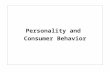 Ch 5- Personality and Consumer Behavior