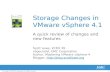 Storage Changes in VMware vSphere 4.1