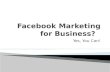 Facebook marketing for business - Alicia Young