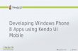 Windows phone 8 app using Kendo UI