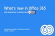 What‘s new in Office 365