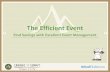 The Efficient Event - Savings Summit 2013