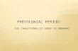 Precolonial period