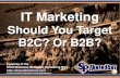 IT Marketing – Should You Target B2C? Or B2B? (Slides)