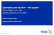 Operators & the IETF - Initial Survey Results