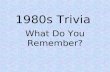 1980 Trivia