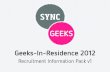 Geeks in-residence recruitment guide v1