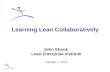 Lean Learning: Iowa Lean Consortium Presentation
