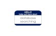 Database searching