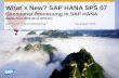 HANA SPS07 Geospatial Processing