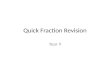 Qwizdom  - Quick fraction revision2