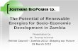 The Potential of Renewable Energies for Socio-Economic Development in Zambia