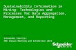 Sustainability Information in Mining: Technologies and Processes for Data Aggregation, Management, and Reporting