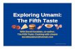 Exploring Umami: The Fifth Taste