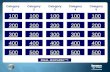 Jeopardy template with video and image placeholders