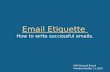 Email Etiquette Presentation