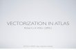 Vectorization in ATLAS
