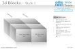 3d cubes building blocks stacked building blocks logical design 1 powerpoint presentation slides.