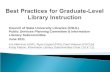Florida SULS Information Literacy Subcommittee Presentation by group:2011 Grad Student Instruction