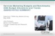 ITSMA Services Marketing Budgets And Benchmarks 2008