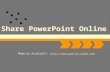 Ways to Share PowerPoint Online