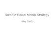 Sample Social Media Strategy