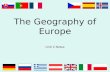 Geography of europe physical features