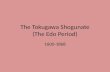 The Tokugawa Shogunate (The Edo Period)