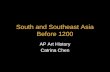 South and Southeast Asia Before 1200