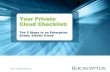 Your Private Cloud Checklist: The 5 Steps to an Enterprise Grade, Elastic Cloud