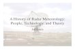 A history of radar meteorology  technology and theory