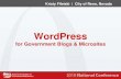 WordPress for Govt Blogs & Microsites