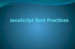 Java script best practices