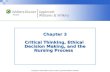 critical thinking ethical decision making and the nursing process