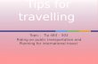Tips for travelling 3