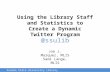 Using the Library Staff and Statistics to Create a Dynamic Twitter Program